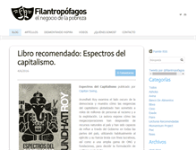 Tablet Screenshot of filantropofagos.com